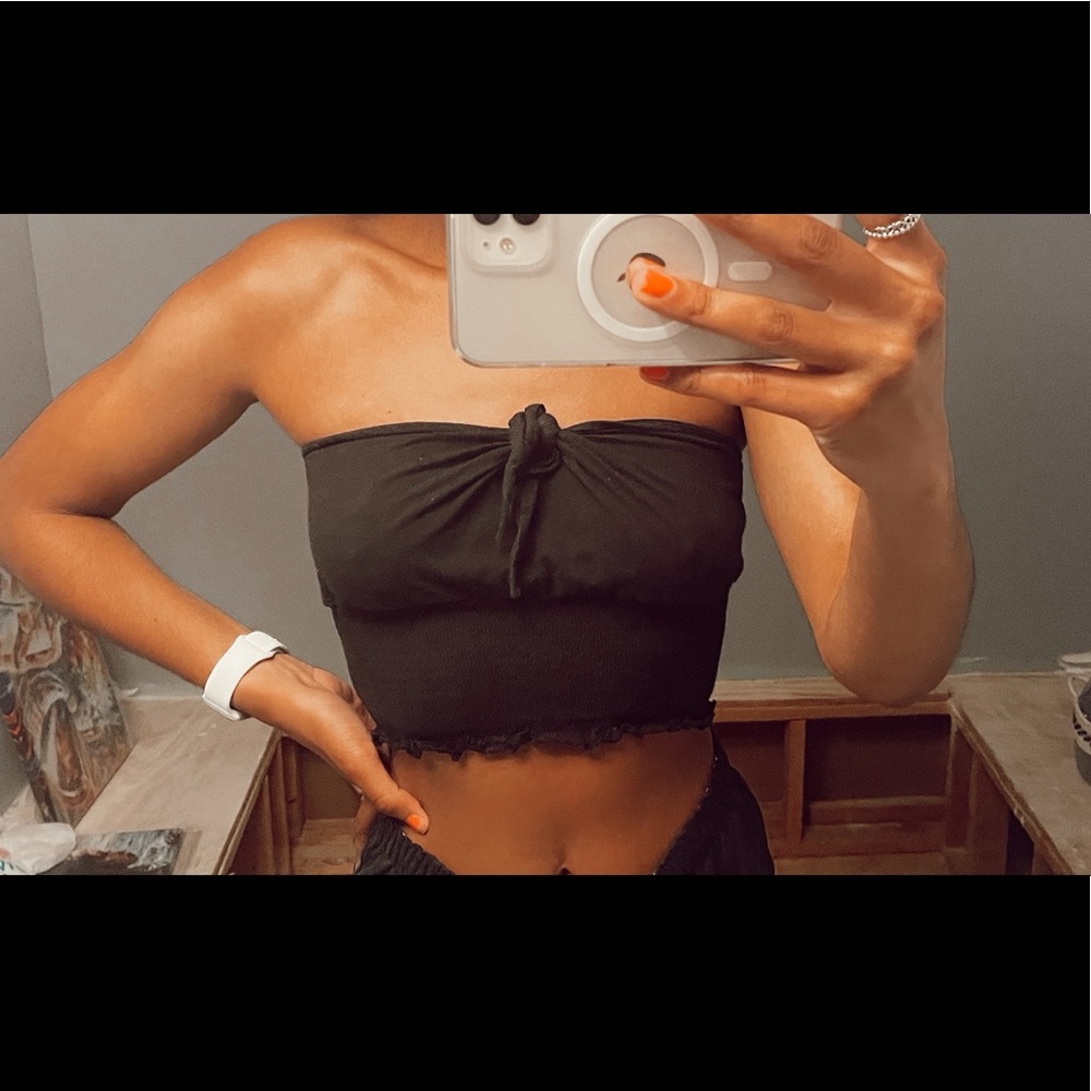 Pacsun Black Tie Top